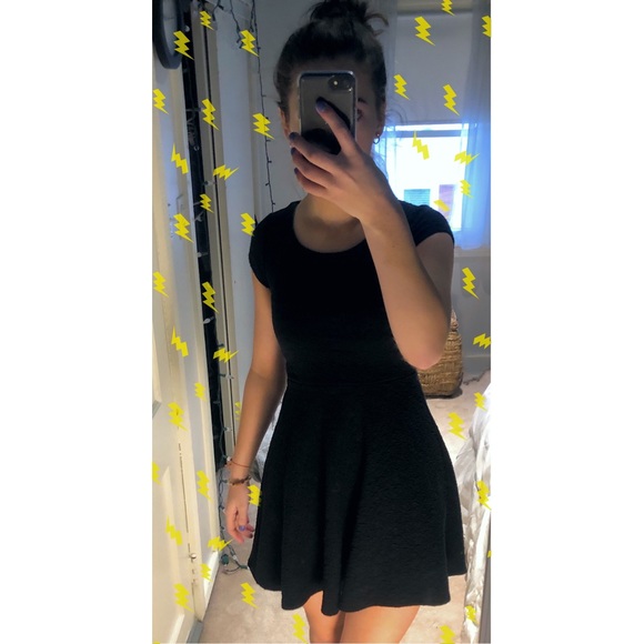 Black Skater Dress - Picture 1 of 3